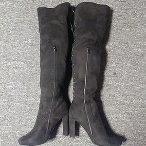TOP Moda Suede Thigh High Boots